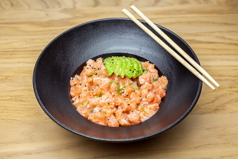 Salade repas saumon mariné