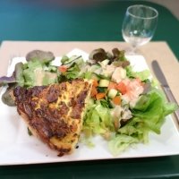 TARTE SALEE DU JOUR : Tarte saumon courgette